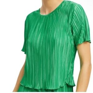 Good American Kelly Green Satin Women's Top
